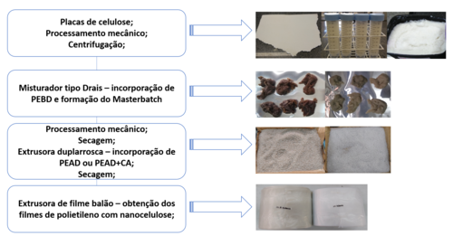 Desenvolvimento e avaliação de filmes de polietileno e celulose nanofibrilada