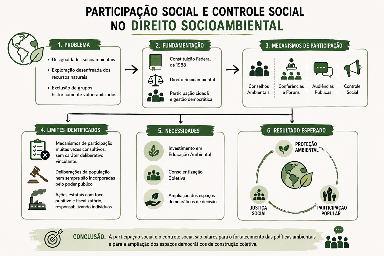 PARTICIPAÇÃO SOCIAL E CONTROLE SOCIAL NO DIREITO SOCIOAMBIENTAL