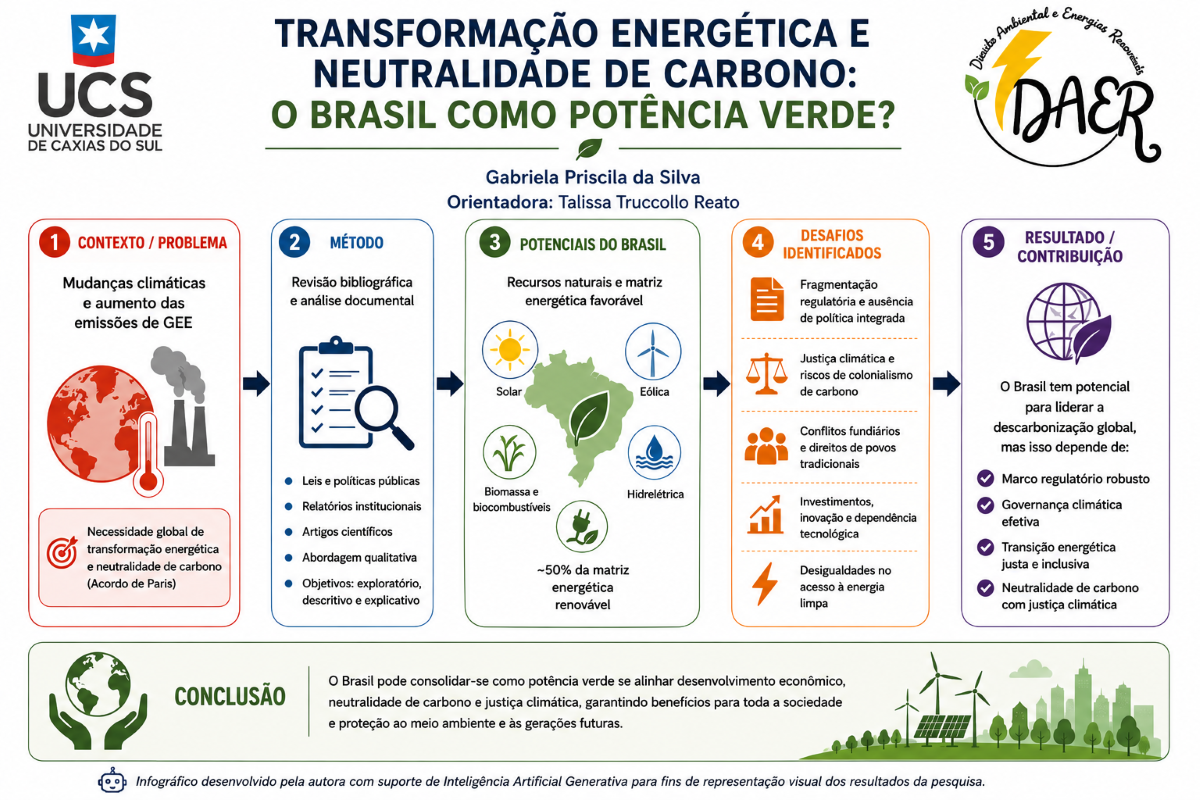TRANSFORMAÇÃO ENERGÉTICA E NEUTRALIDADE DE CARBONO:O BRASIL COMO POTÊNCIA VERDE?
