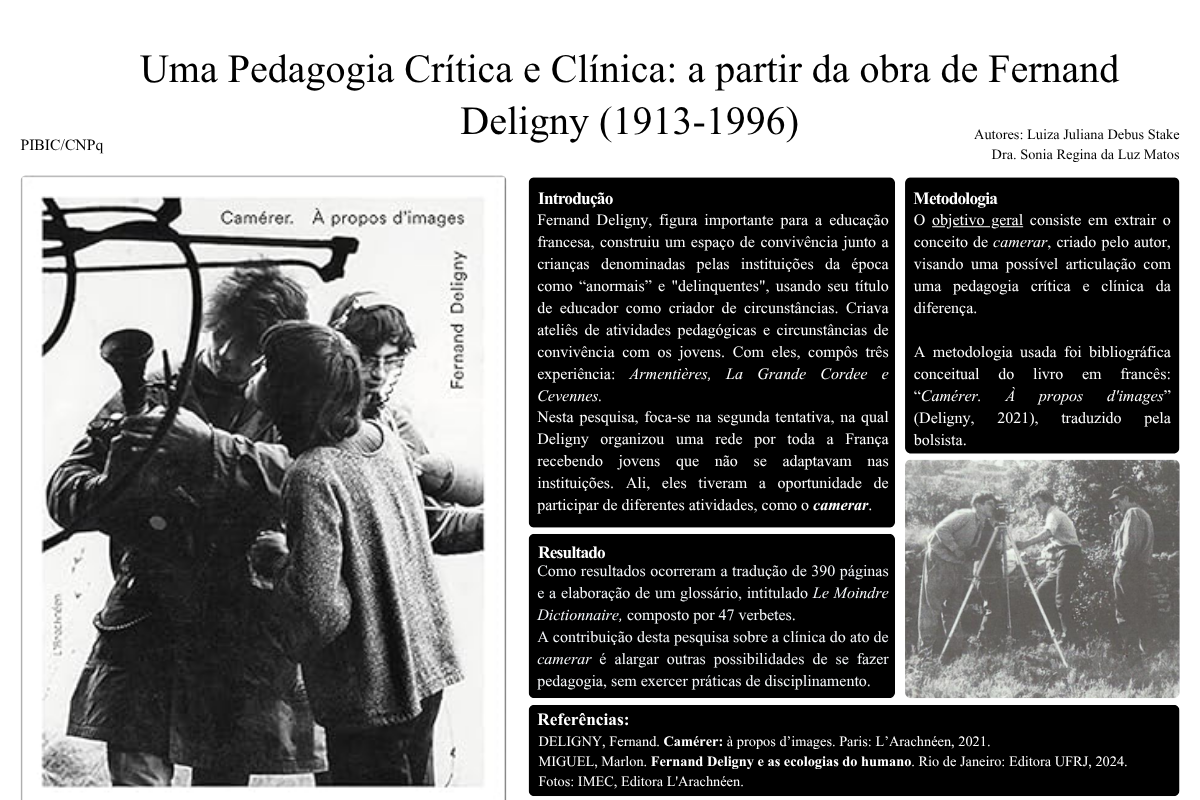 Pedagogia Crítica e Clínica: a partir da obra de Fernand Deligny (1913-1996)