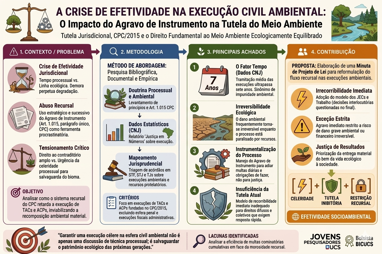 Efetividade jurisdicional ambiental frente às formas recursais