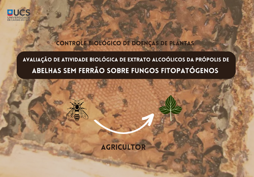 Extrato alcoólico da própolis sobre fungo fitopatógeno de interesse agrícola 