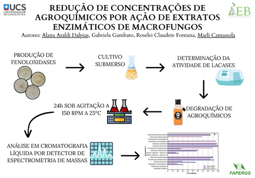 REDUÇÃO DE CONCENTRAÇÕES DE AGROQUÍMICOS POR AÇÃO DE EXTRATOS ENZIMÁTICOS DE MACROFUNGOS