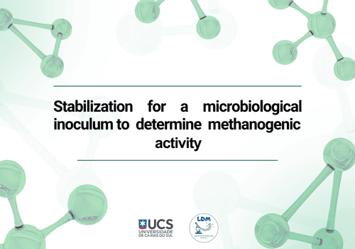 Stabilization for a microbiological inoculum  to determine methanogenic activity