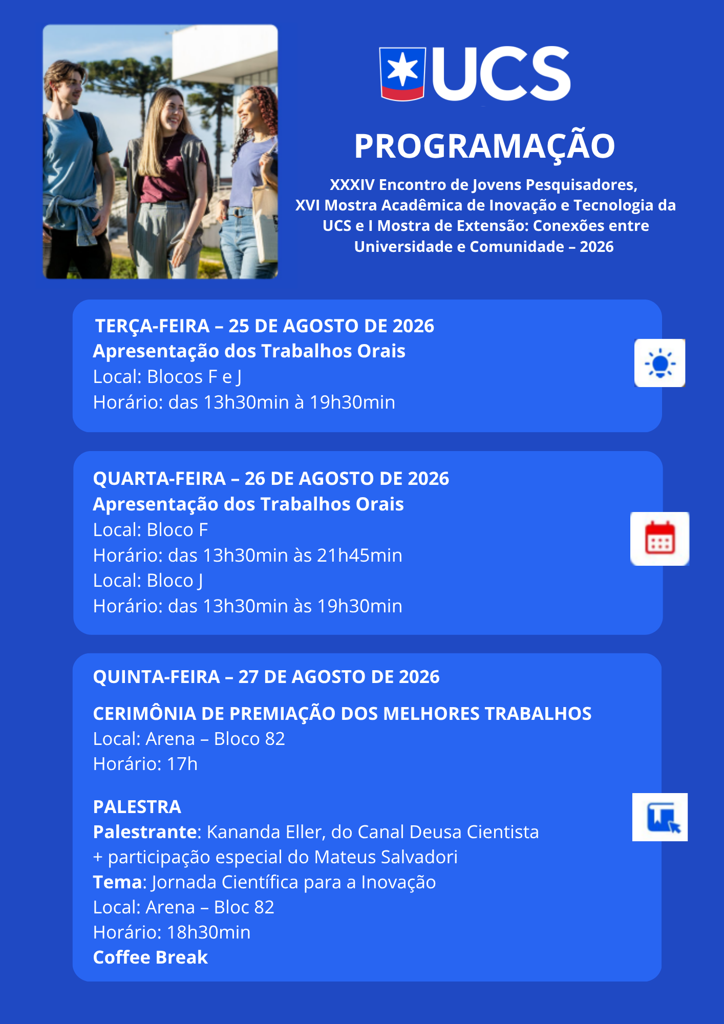 Card programação 2026