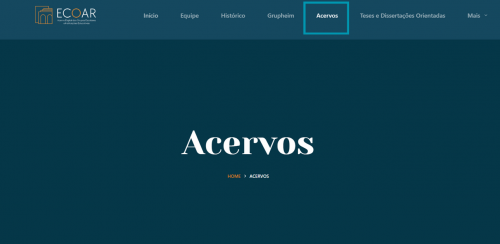 Constituição do manual para classificação de documentos  para  Repositório ECOAR
