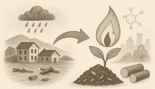 Valorização Sustentável de R.D.N por Pirólise: Situações Pós-Enchente.